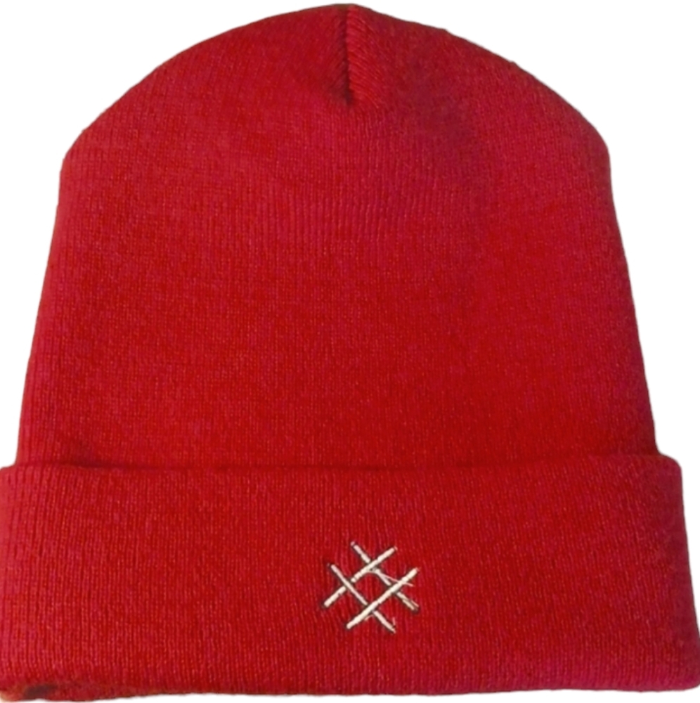 LUCID Red Beanie Hat, OneSize, Red.